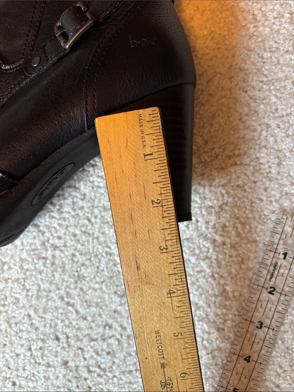 b.o.c. Black Leather Tall Buckle Riding Boots - Picture 7 of 7